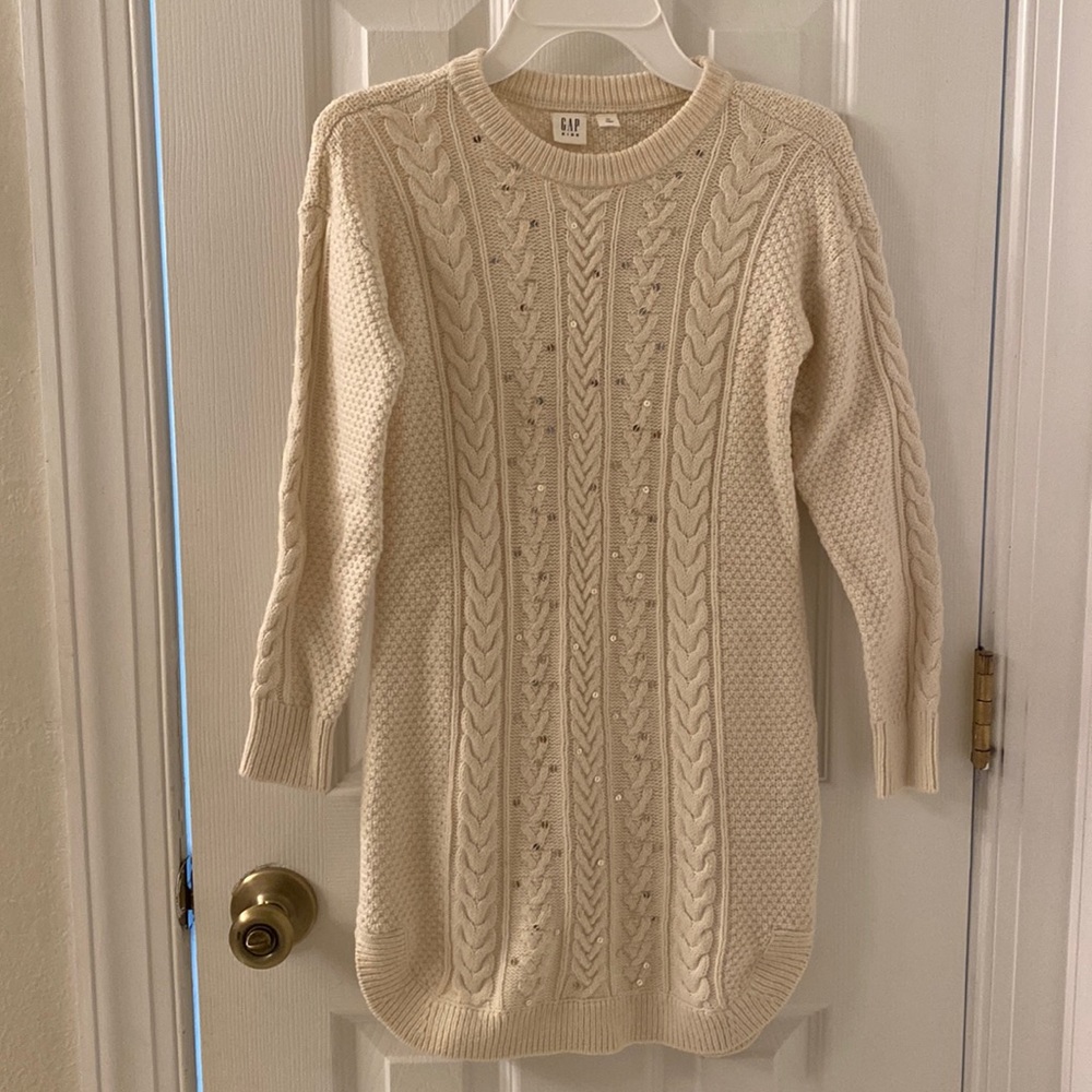 NWT Gap Kids Sweater Sequin Dress